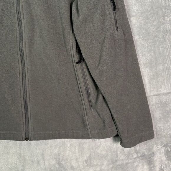 Columbia Gray Full Zip Soft Warm Fleece Zippered Pockets Size 1X - Picture 4 of 8